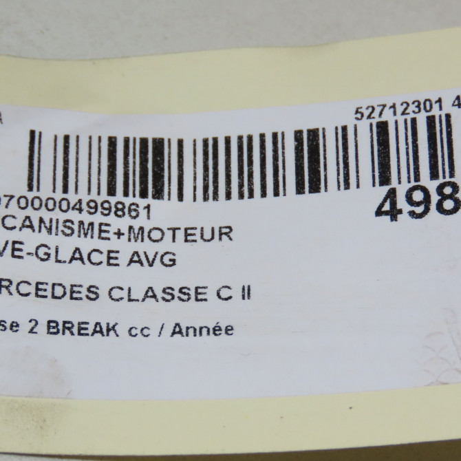 Mecanisme+moteur leve-glace avg occasion MERCEDES CLASSE C II Phase 1 04-1995->04-1999 C220CDI 150ch 2037203146 5