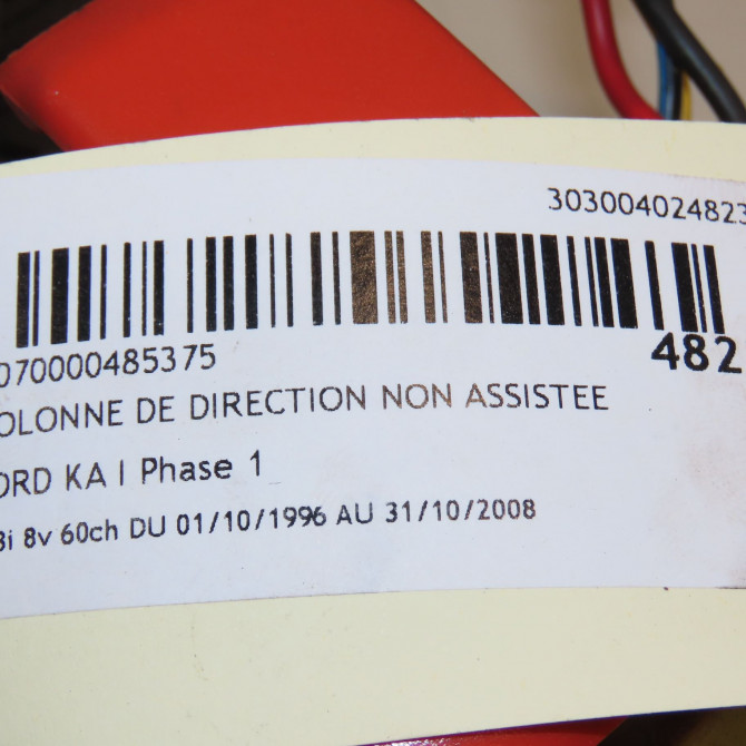 Colonne de direction non assistee occasion FORD KA I Phase 1 10-1996->10-2008 1.3i 8v 60ch 1114848 5
