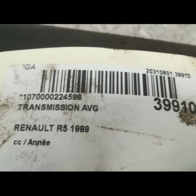 Transmission avant gauche occasion RENAULT R5 7701351162 4