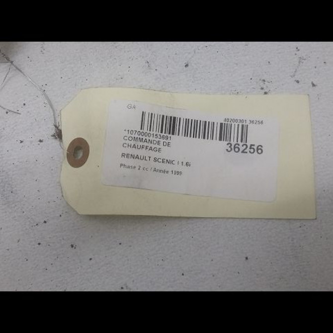 Commande de chauffage occasion RENAULT SCENIC I Phase 2 08-1999->06-2003 1.6i 107ch 3