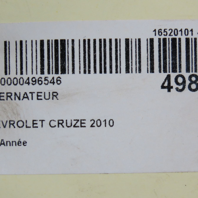 Alternateur occasion CHEVROLET CRUZE Phase 1 03-2009->... 13595629 7