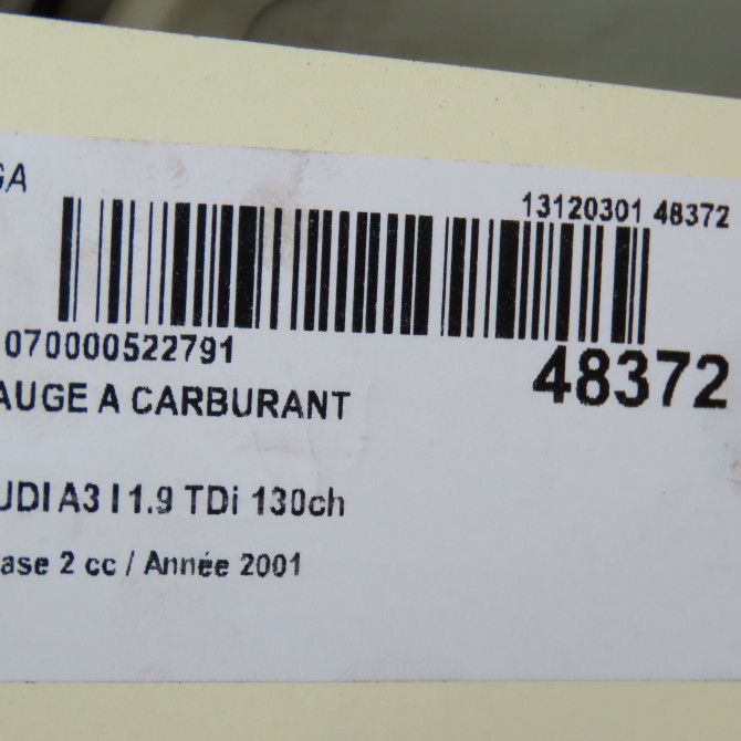 Jauge a carburant occasion AUDI A3 I Phase 2 10-2000->06-2003 1.9 TDi 130ch 5