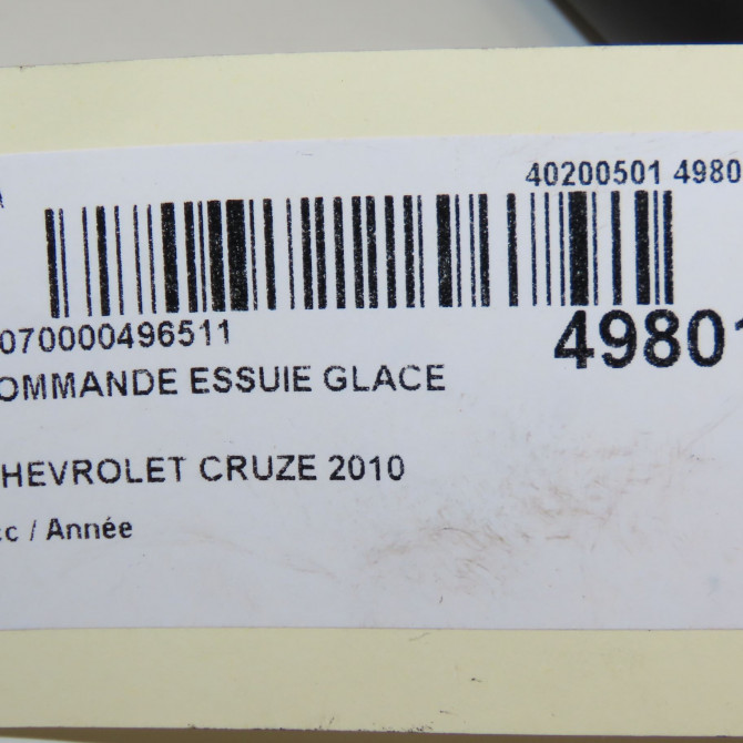 Commande essuie glace occasion CHEVROLET CRUZE Phase 1 03-2009->... 13243595 5