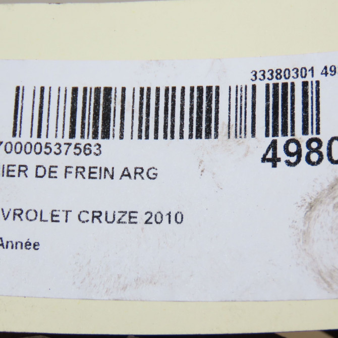 Etrier de frein arrière gauche occasion CHEVROLET CRUZE Phase 1 03-2009->... 13300861 6