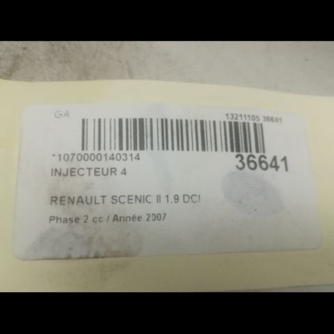 occasion RENAULT SCENIC II Phase 2 09-2006->04-2009 1.9 DCI 130ch 8200606383 3