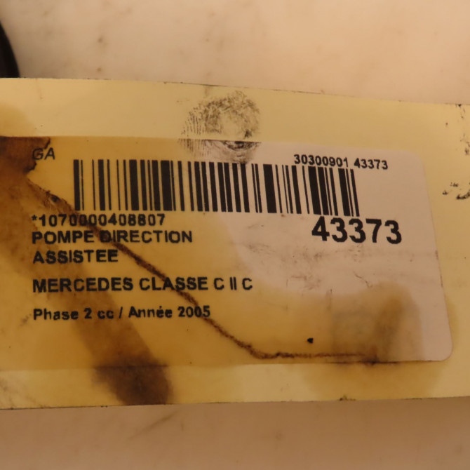 Pompe direction assistee occasion MERCEDES CLASSE C II Phase 2 03-2004->06-2007 C 200 CDi 24669401 5