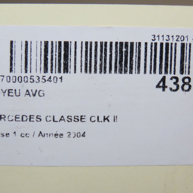 Moyeu avg occasion MERCEDES CLASSE CLK II Phase 1 05-2002->12-2009 270 CDI 2093300325 5