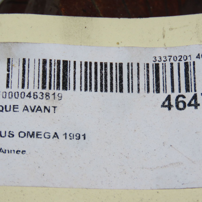 Disque avant occasion LOTUS OMEGA 5