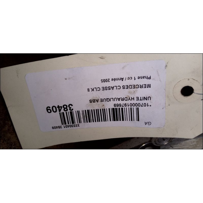 Unité hydraulique ABS occasion MERCEDES CLASSE CLK II Phase 1 05-2002->12-2009 270 CDI 44316212 7