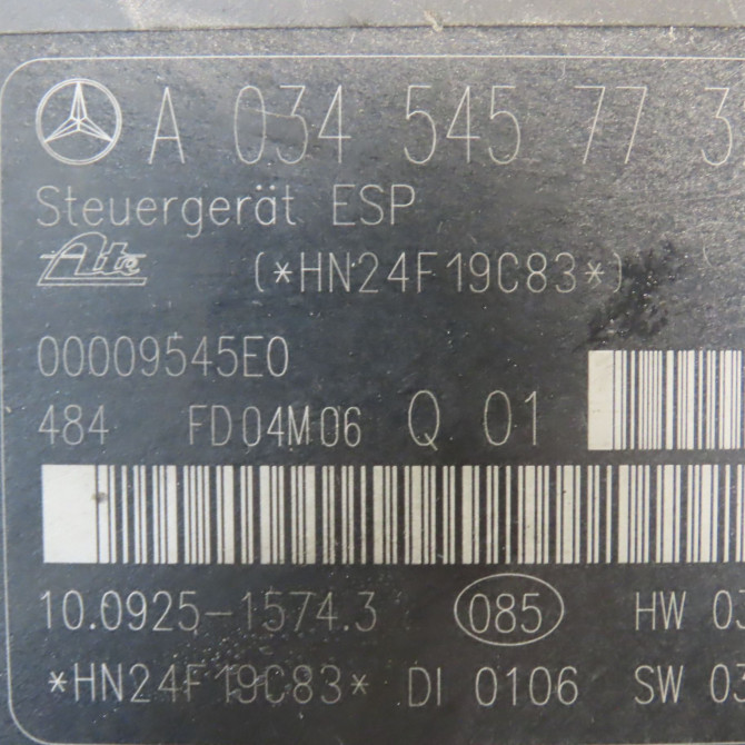 Unité hydraulique ABS occasion MERCEDES CLASSE CLK II Phase 1 05-2002->12-2009 270 CDI 44316212 6