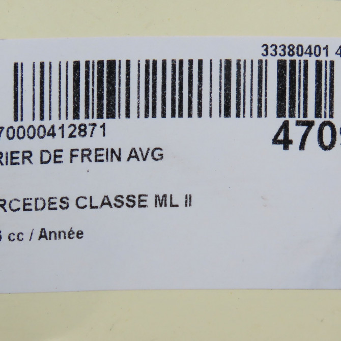 Etrier de frein avant gauche occasion MERCEDES CLASSE ML II phase 1 03-2005->09-2008 1644202383 6