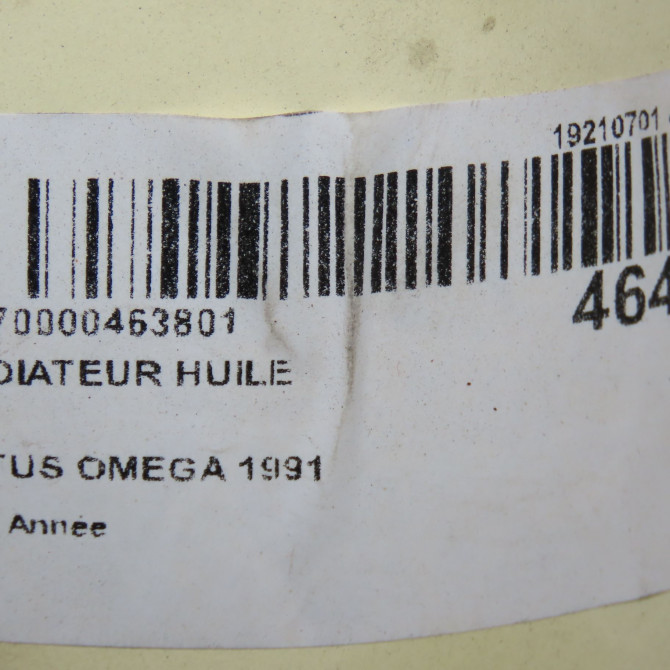 Radiateur huile occasion LOTUS OMEGA 4