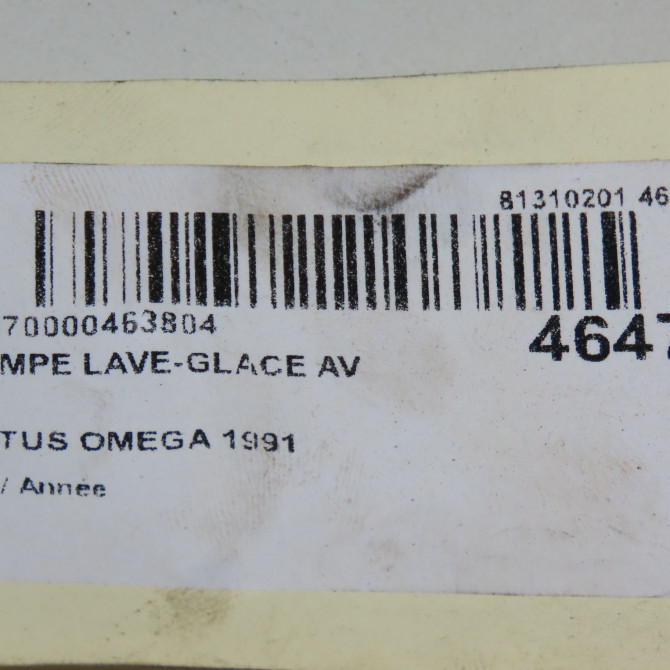 Pompe lave-glace avant occasion LOTUS OMEGA 4