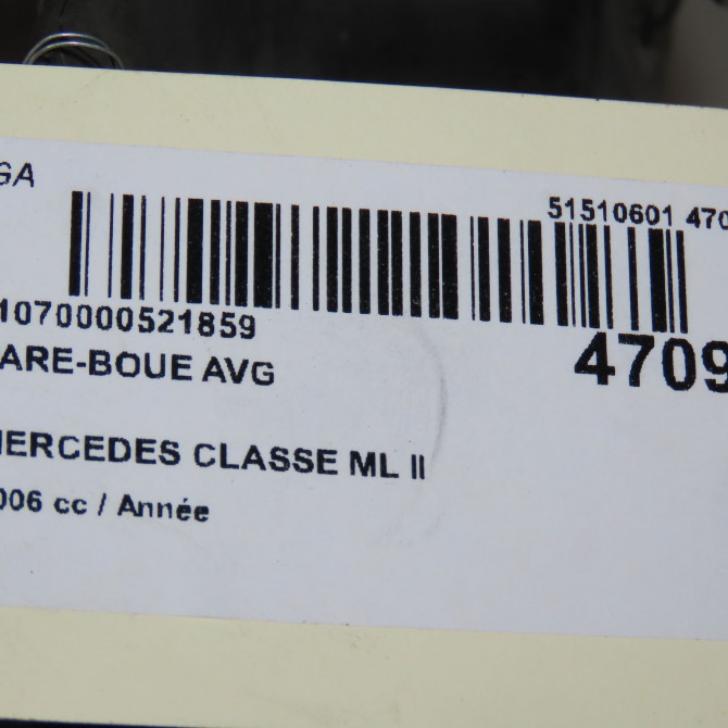 Pare-boue avant gauche occasion MERCEDES CLASSE ML II phase 1 03-2005->09-2008 1648840922 4