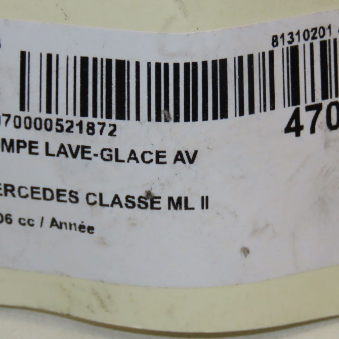 Pompe lave-glace avant occasion MERCEDES CLASSE ML II phase 1 03-2005->09-2008 1648690321 4