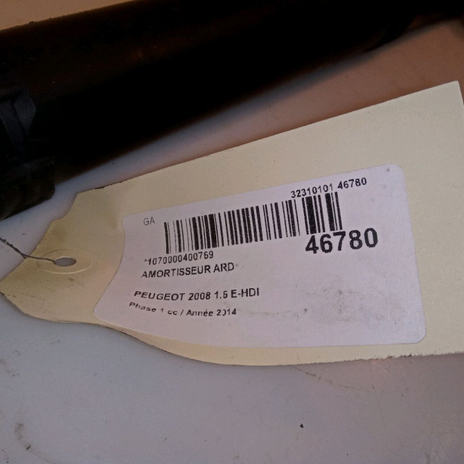 Amortisseur arrière droit occasion PEUGEOT 2008 Phase 1 01-2013->... 1.6 E-HDI 92ch 9677172880 3