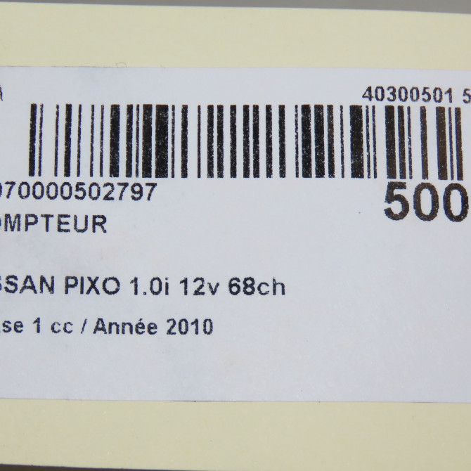 Compteur occasion NISSAN PIXO Phase 1 05-2009->... 1.0i 12v 68ch 248104A02A 5