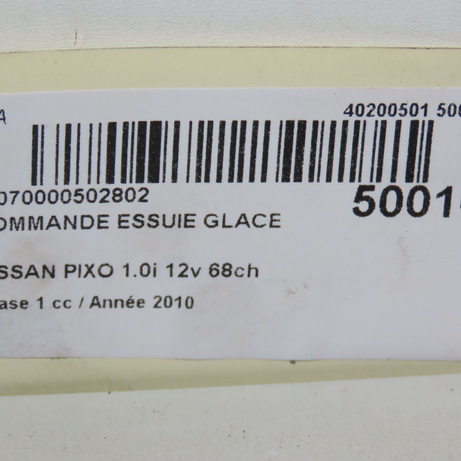 Commande essuie glace occasion NISSAN PIXO Phase 1 05-2009->... 1.0i 12v 68ch 252604A00B 5