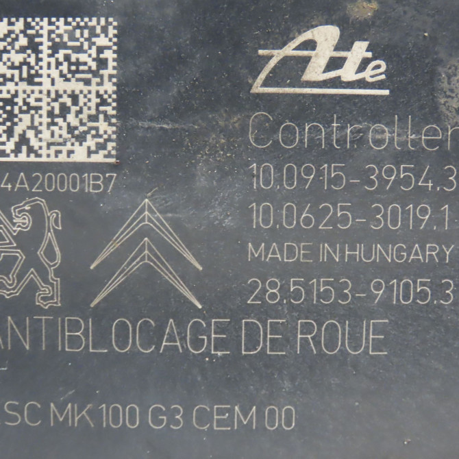 Unité hydraulique ABS occasion PEUGEOT 2008 Phase 1 01-2013->... 1.6 E-HDI 92ch 1617387780 5