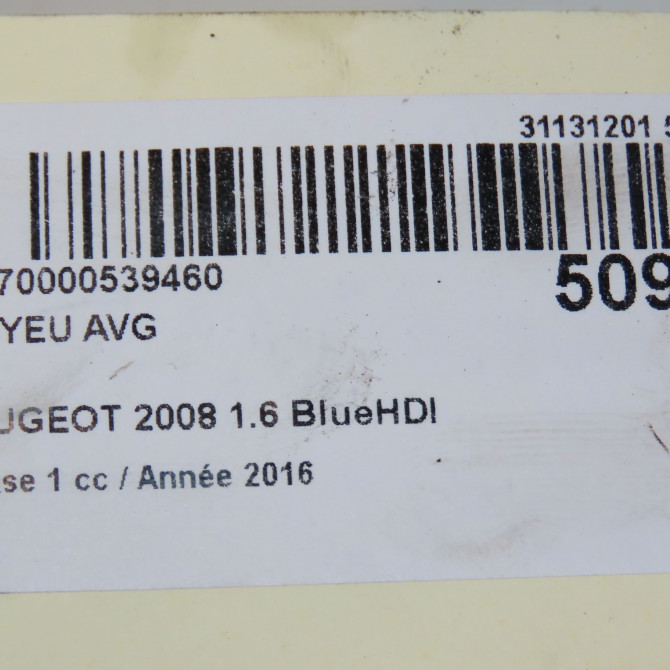 Moyeu avg occasion PEUGEOT 2008 Phase 1 01-2013->... 1.6 BlueHDI 100ch 5