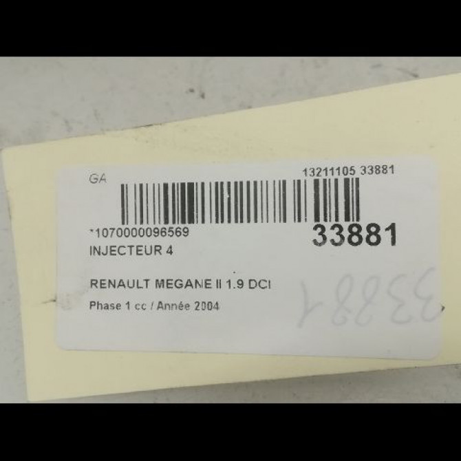 occasion RENAULT MEGANE II Phase 1 09-2003->12-2005 1.9 DCI 120ch 3