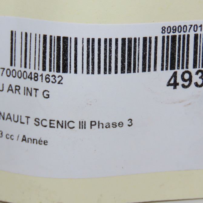 Feu arrière interieur gauche occasion RENAULT SCENIC III Phase 3 04-2013->... 265553056R 4