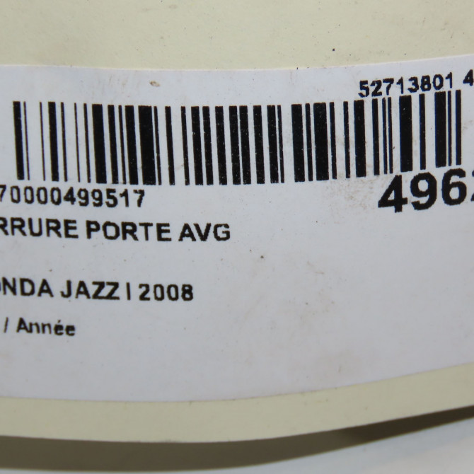 Serrure porte avg occasion HONDA JAZZ I 6