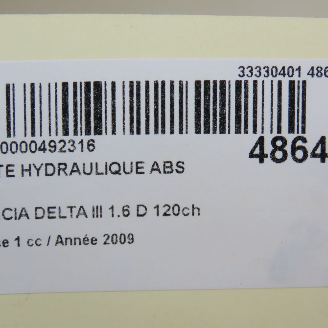 Unité hydraulique ABS occasion LANCIA DELTA III Phase 1 07-2008->... 1.6 D 120ch 71771309 6