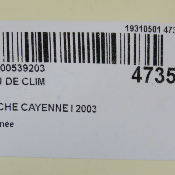 Tuyau de clim occasion PORSCHE CAYENNE I 8