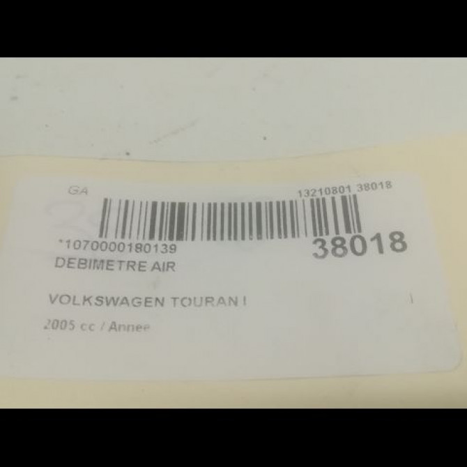 Debimetre air occasion VOLKSWAGEN TOURAN I Phase 1 03-2003->12-2006 38906461B 3