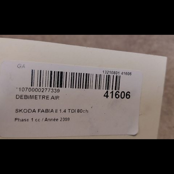 Debimetre air occasion SKODA FABIA II Phase 1 05-2007->03-2010 1.4 TDI 80ch 38906461B 3