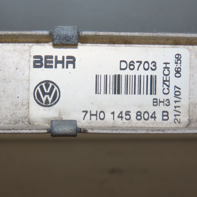 Echangeur air occasion VOLKSWAGEN TRANSPORTER V Phase 1 06-2003->08-2009 1.9 TDI 85ch 7E0145804B 3