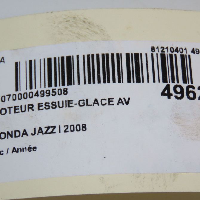Moteur essuie-glace avant occasion HONDA JAZZ I 76505SAAG11 6
