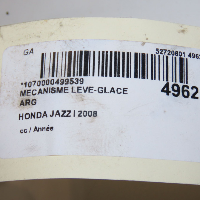 Mecanisme leve-glace arrière gauche occasion HONDA JAZZ I 72750SAA023 5