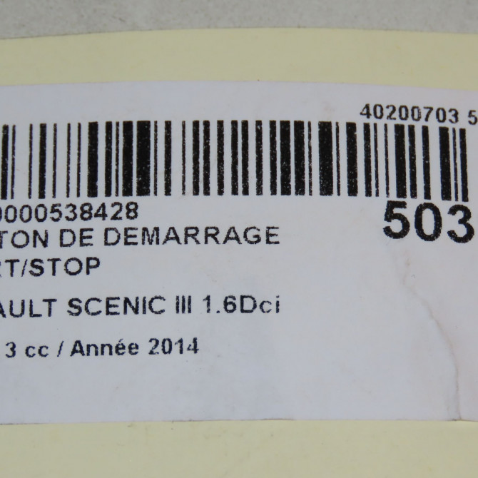 occasion RENAULT SCENIC III Phase 3 04-2013->... 1.6Dci 130ch 4