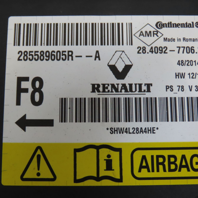 Boitier pyrotechnique occasion RENAULT SCENIC III Phase 3 04-2013->... 1.6Dci 130ch 285589605R 3