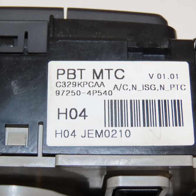 Commande de chauffage occasion HYUNDAI I 20 I phase 2 06-2012->03-2015 1.2i 85ch 972504P540BLH 4