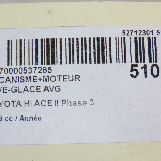 Mecanisme+moteur leve-glace avg occasion TOYOTA HI ACE II Phase 3 01-2007->... 6