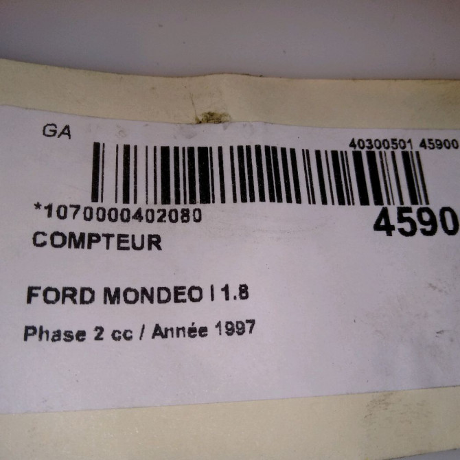 Compteur occasion FORD MONDEO I Phase 2 10-1996->09-2000 1.8 1027604 4