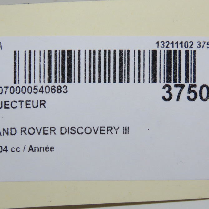 Injecteur occasion LAND ROVER DISCOVERY III phase 1 09-2004->09-2009 5