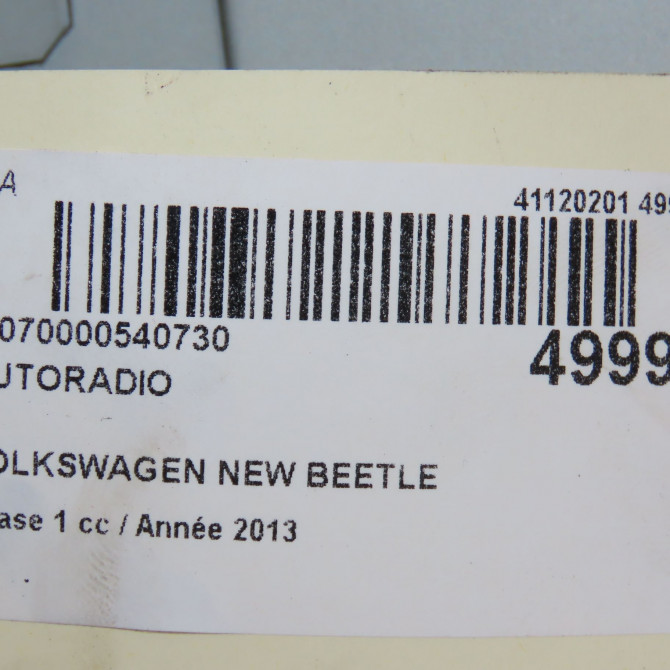 Autoradio occasion VOLKSWAGEN NEW BEETLE II phase 1 09-2011->... 1.6 TDI 105ch 3C8035195F 6