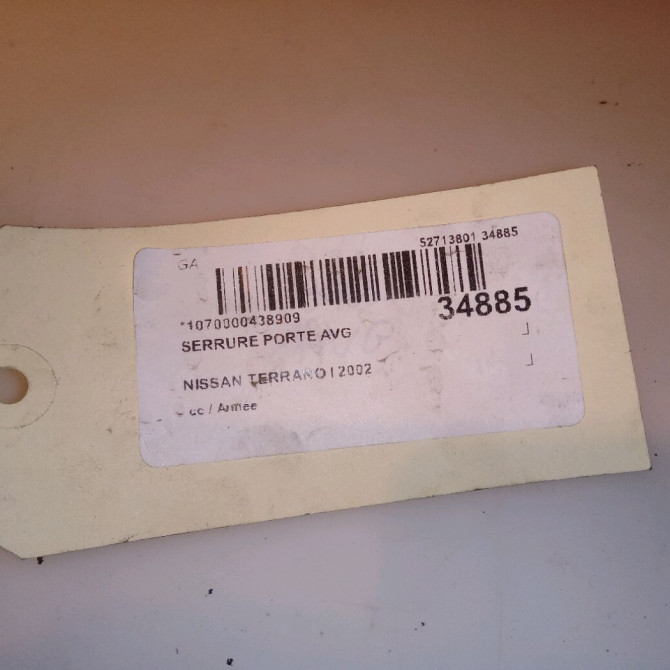 Serrure porte avg occasion NISSAN TERRANO I 805037F400 4