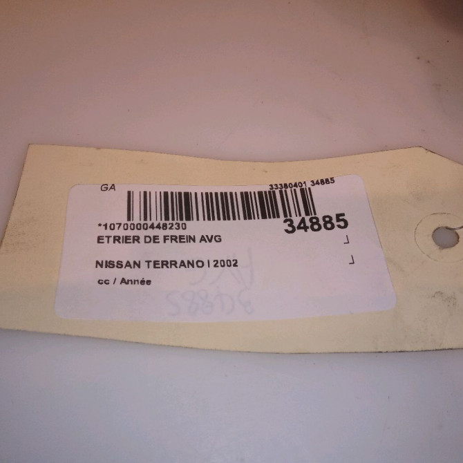 Etrier de frein avant gauche occasion NISSAN TERRANO I D11127F00A 4