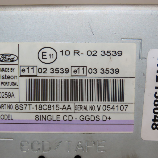 Autoradio occasion FORD S-MAX I Phase 1 05-2006->03-2010 2.0 TDCI 140ch 1818659 3