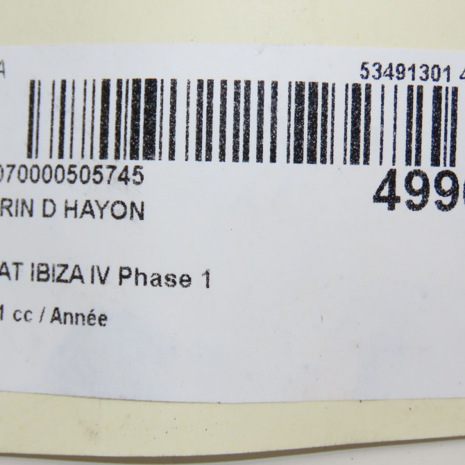 Verin droit hayon occasion SEAT IBIZA IV Phase 1 05-2008->01-2012 6J8827550C 3