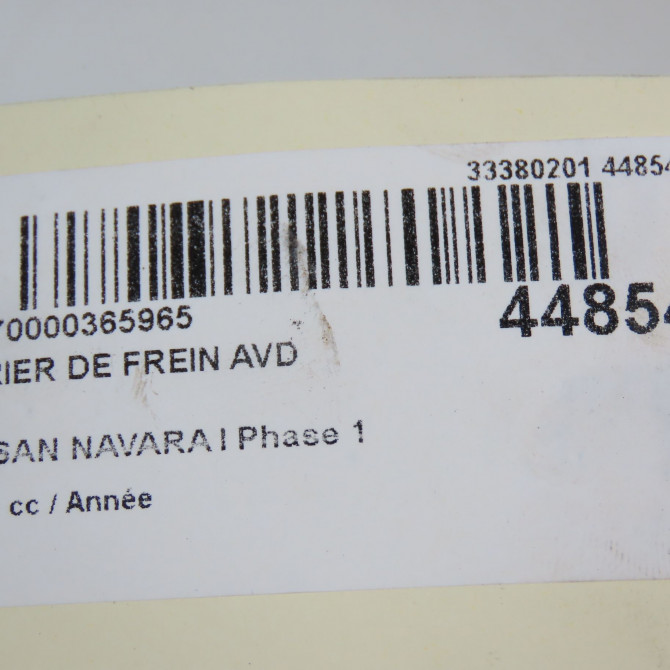 Etrier de frein avant droit occasion NISSAN NAVARA I Phase 1 08-2005->12-2010 6