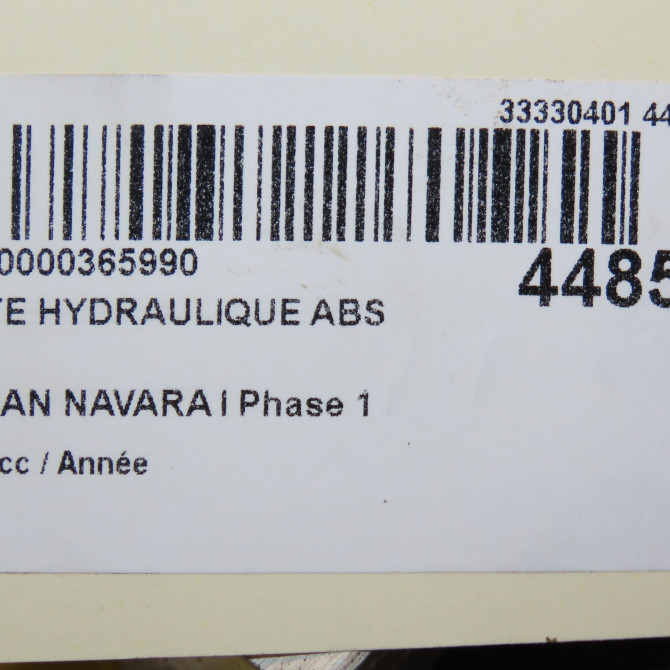 Unité hydraulique ABS occasion NISSAN NAVARA I Phase 1 08-2005->12-2010 7