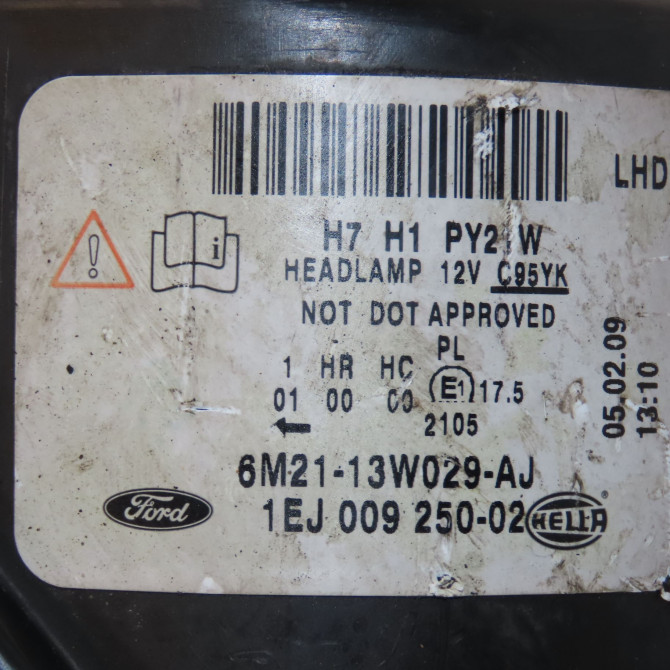 Phare droit occasion FORD S-MAX I Phase 1 05-2006->03-2010 2.0 TDCI 140ch 1791503 3