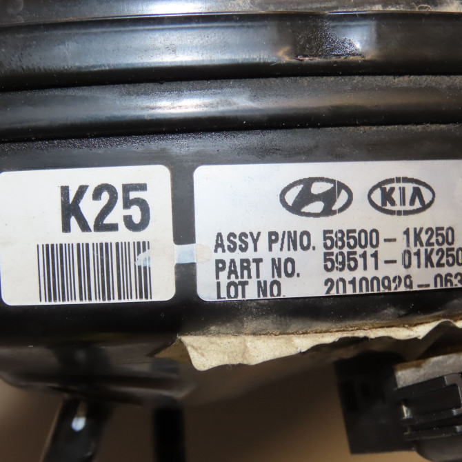 Servo-frein occasion HYUNDAI IX20 Phase 1 10-2010->... 1.4 CRDI 90ch 591101K250 5
