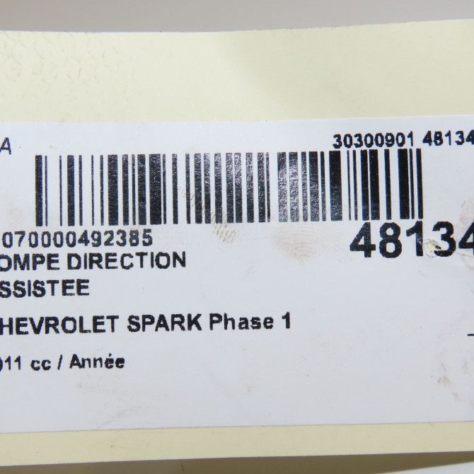 Pompe direction assistee occasion CHEVROLET SPARK Phase 1 01-2010->09-2012 96980873 6